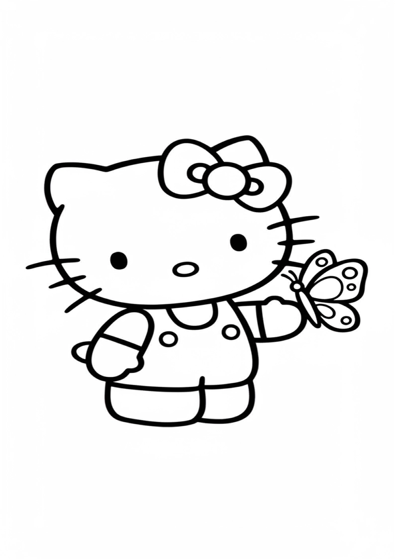 Hello Kitty - Coloring Page 155
