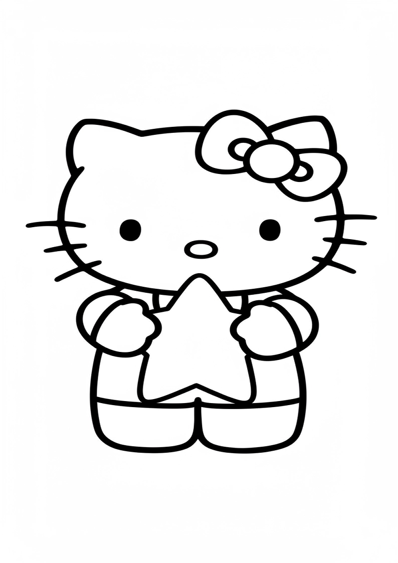 Hello Kitty - Coloring Page 154