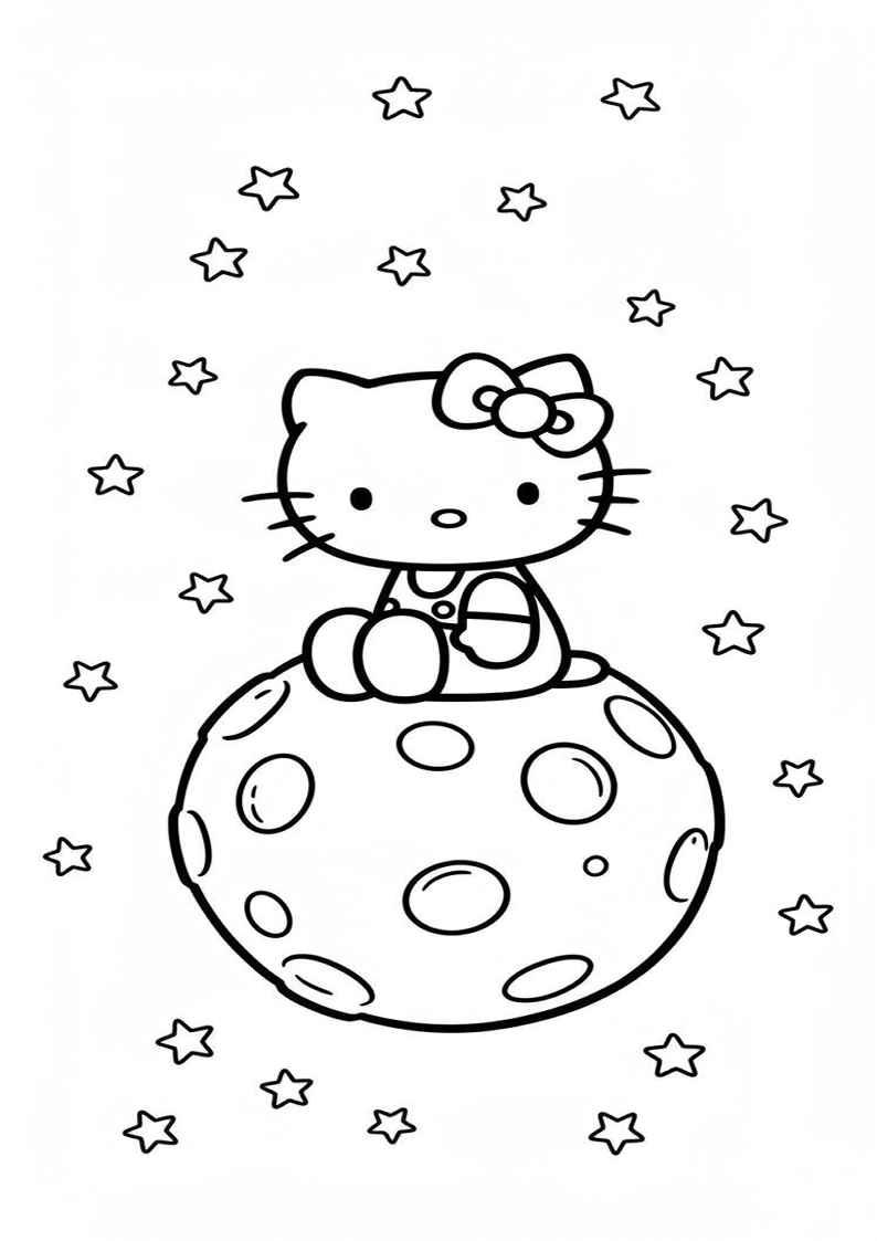 Hello Kitty - Coloring Page 150