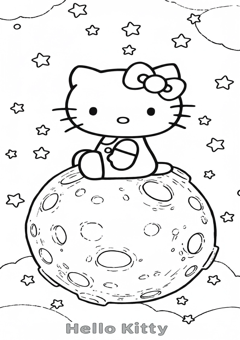 Hello Kitty - Coloring Page 148