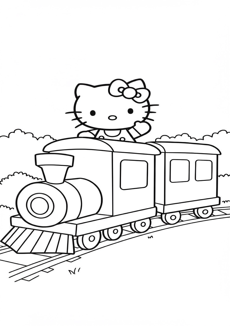 Hello Kitty - Coloring Page 146