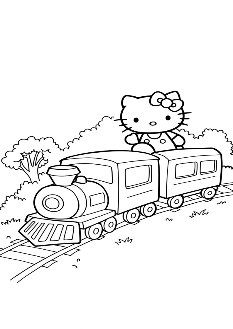 Hello Kitty - Coloring Page 141