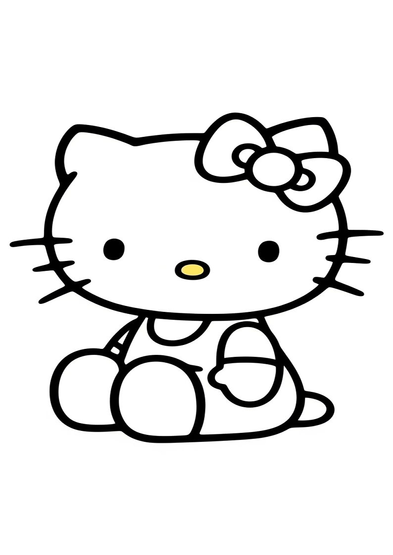 Hello Kitty - Coloring Page 236