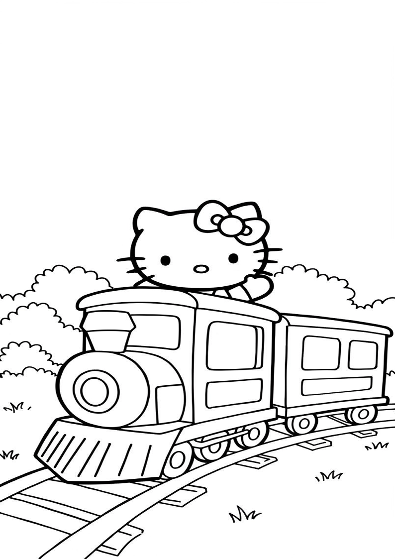 Hello Kitty - Coloring Page 140