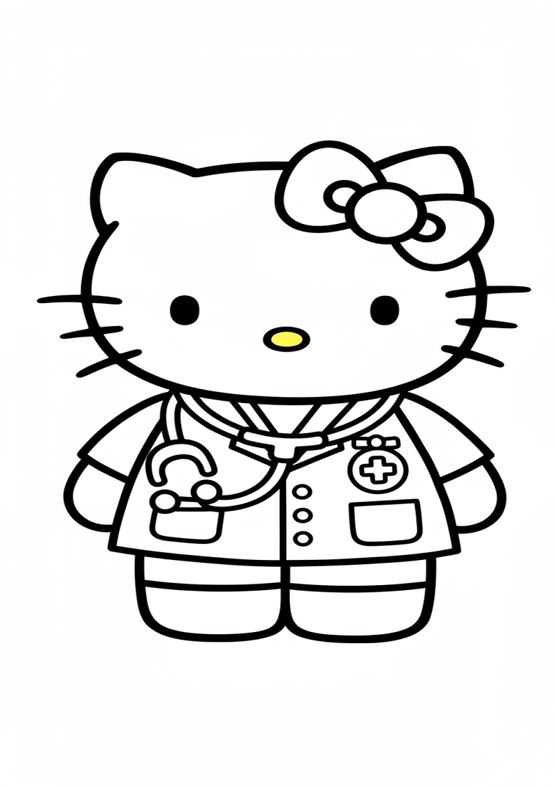 Hello Kitty - Coloring Page 138