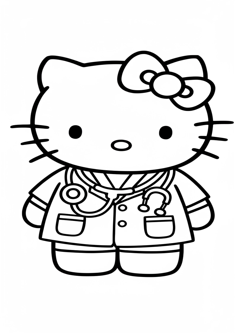 Hello Kitty - Coloring Page 137