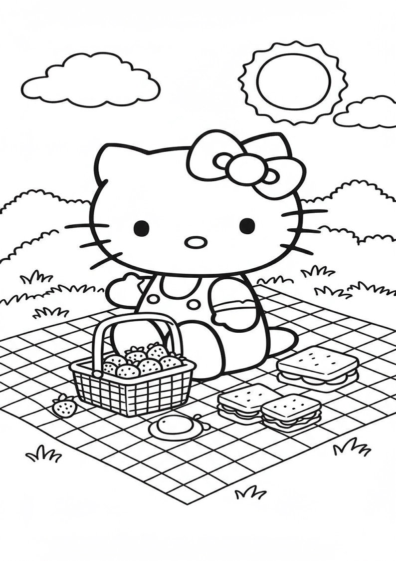 Hello Kitty - Coloring Page 135