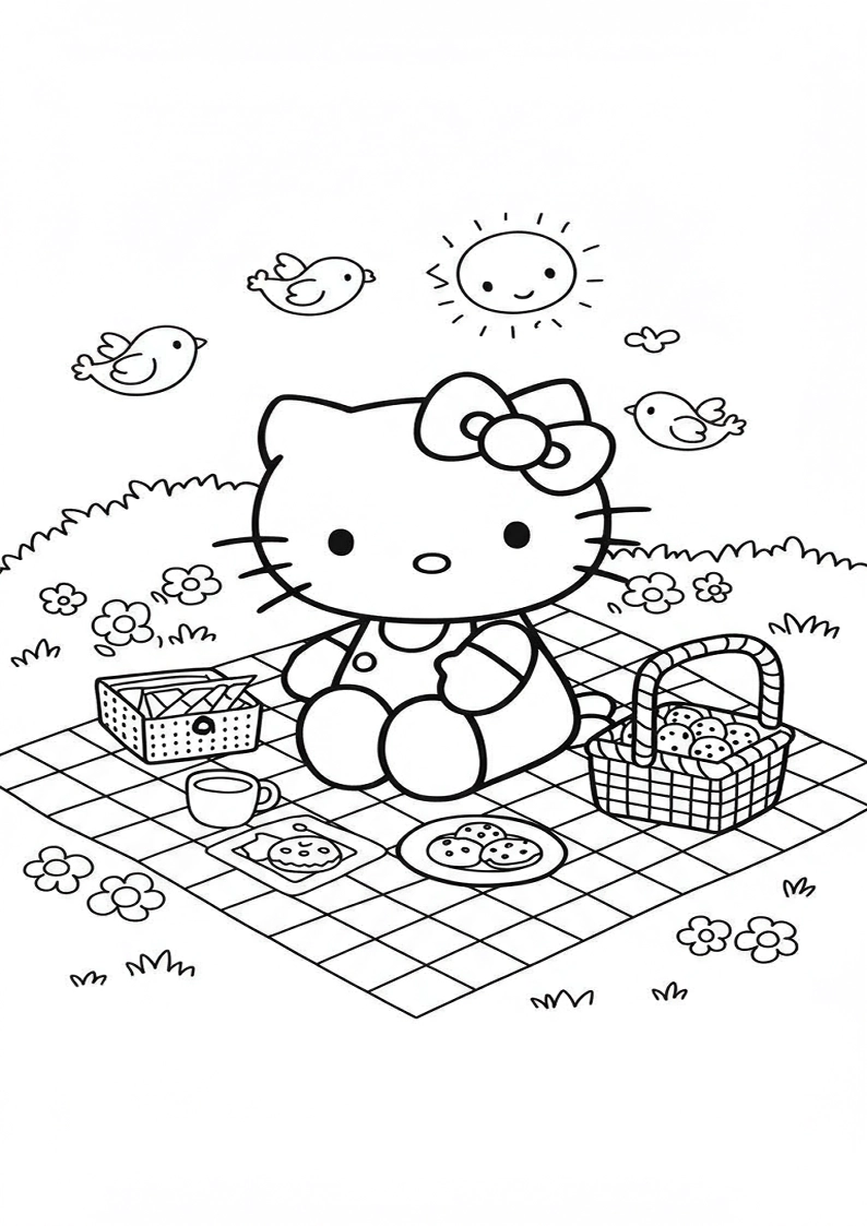 Hello Kitty - Coloring Page 134