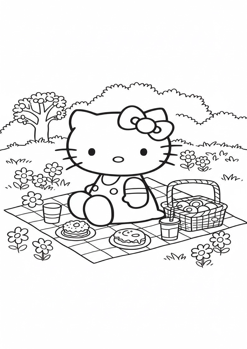 Hello Kitty - Coloring Page 133