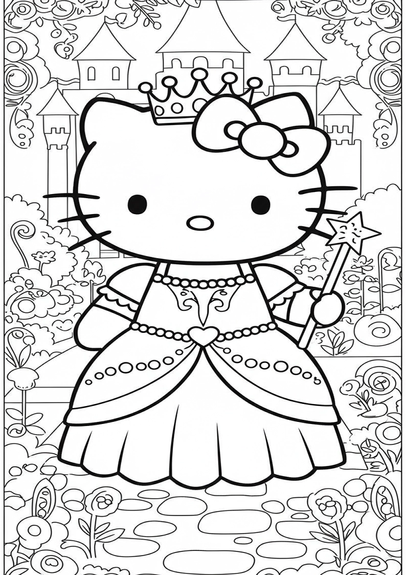 Hello Kitty - Coloring Page 131