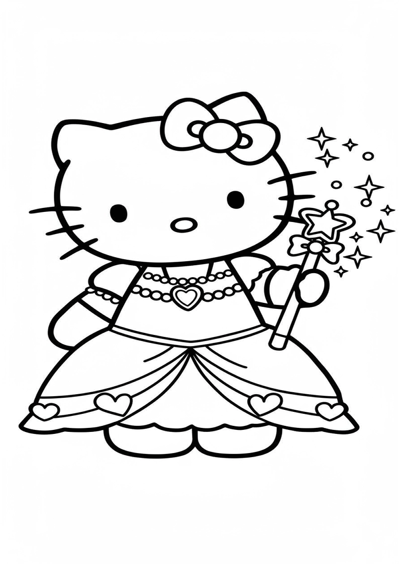 Hello Kitty - Coloring Page 235