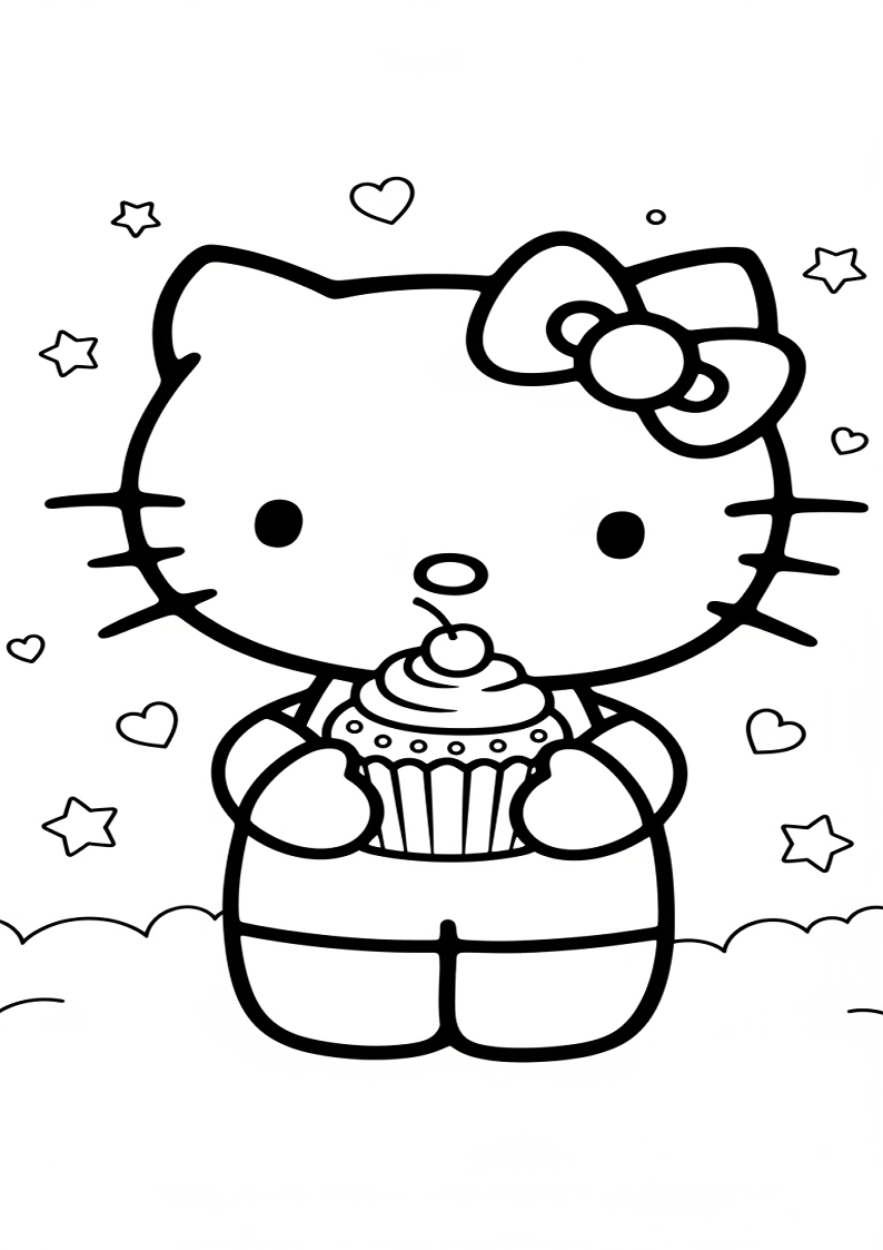 Hello Kitty - Coloring Page 234