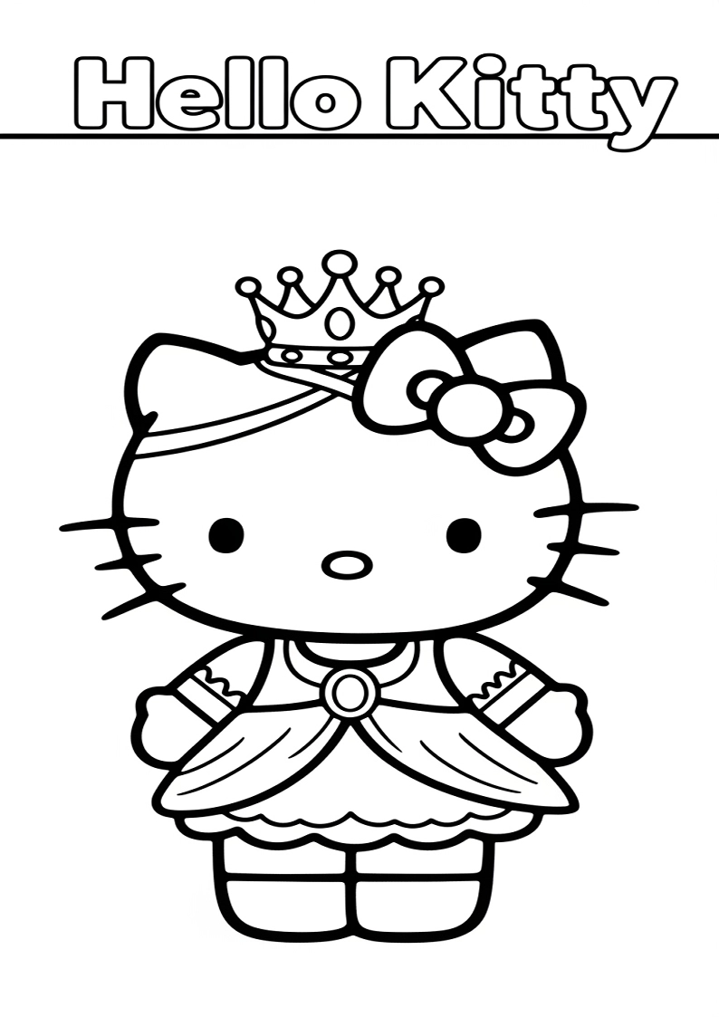 Hello Kitty - Coloring Page 231