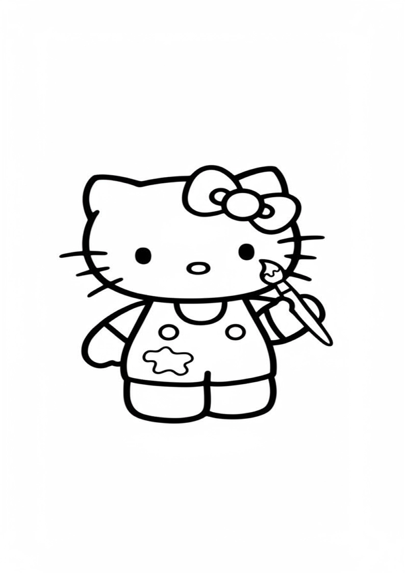 Hello Kitty - Coloring Page 230