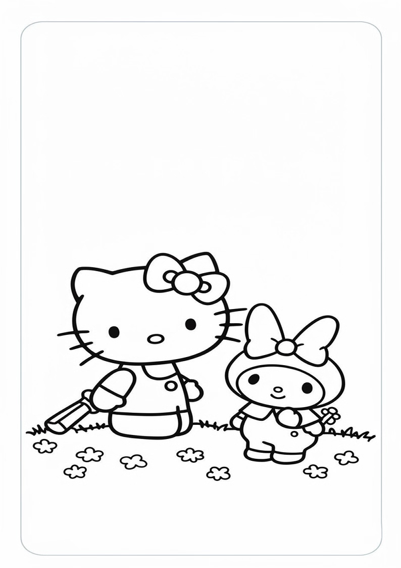 Hello Kitty - Coloring Page 325