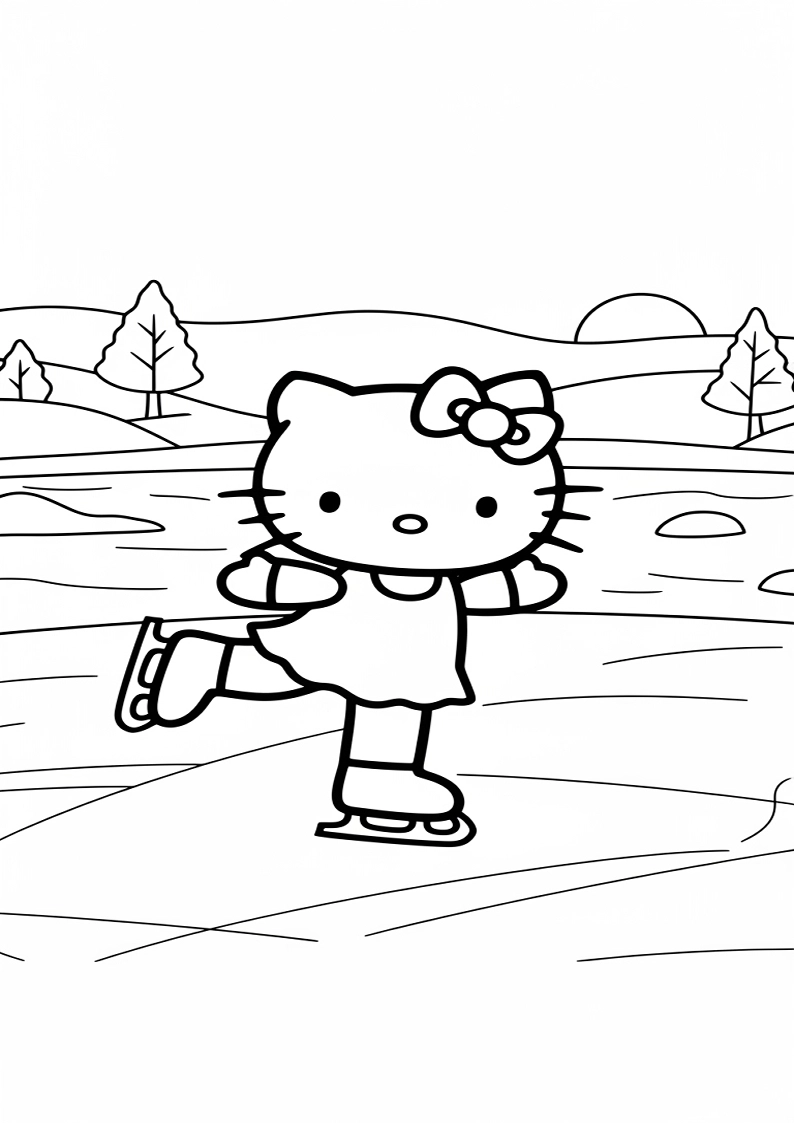 Hello Kitty - Coloring Page 129