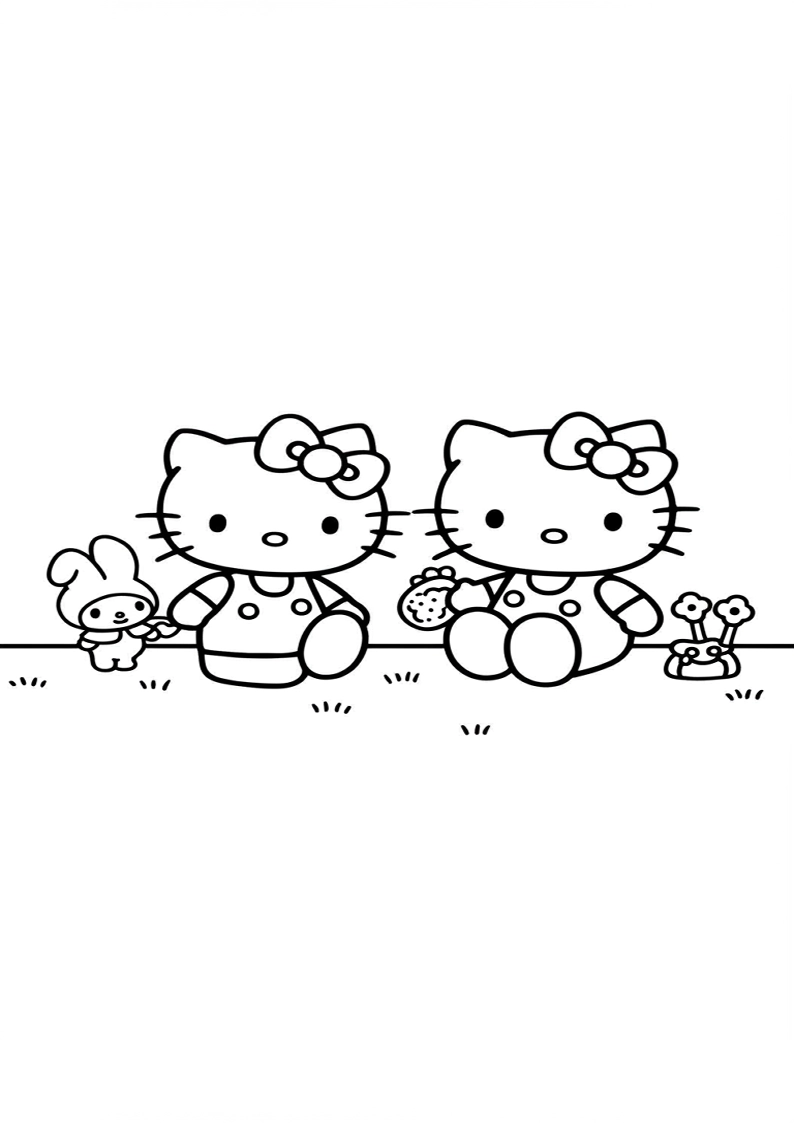 Hello Kitty - Coloring Page 128