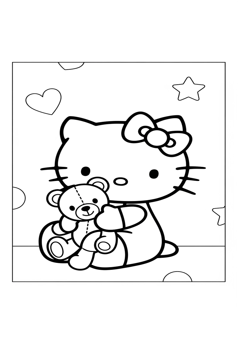 Hello Kitty - Coloring Page 127