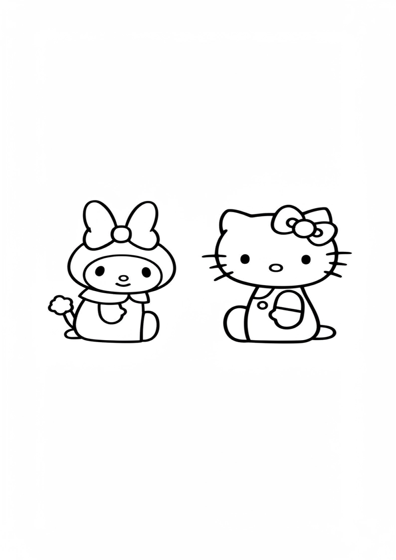 Hello Kitty - Coloring Page 126