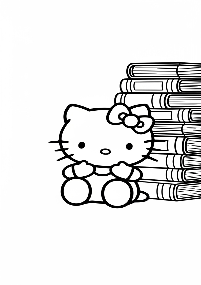 Hello Kitty - Coloring Page 123