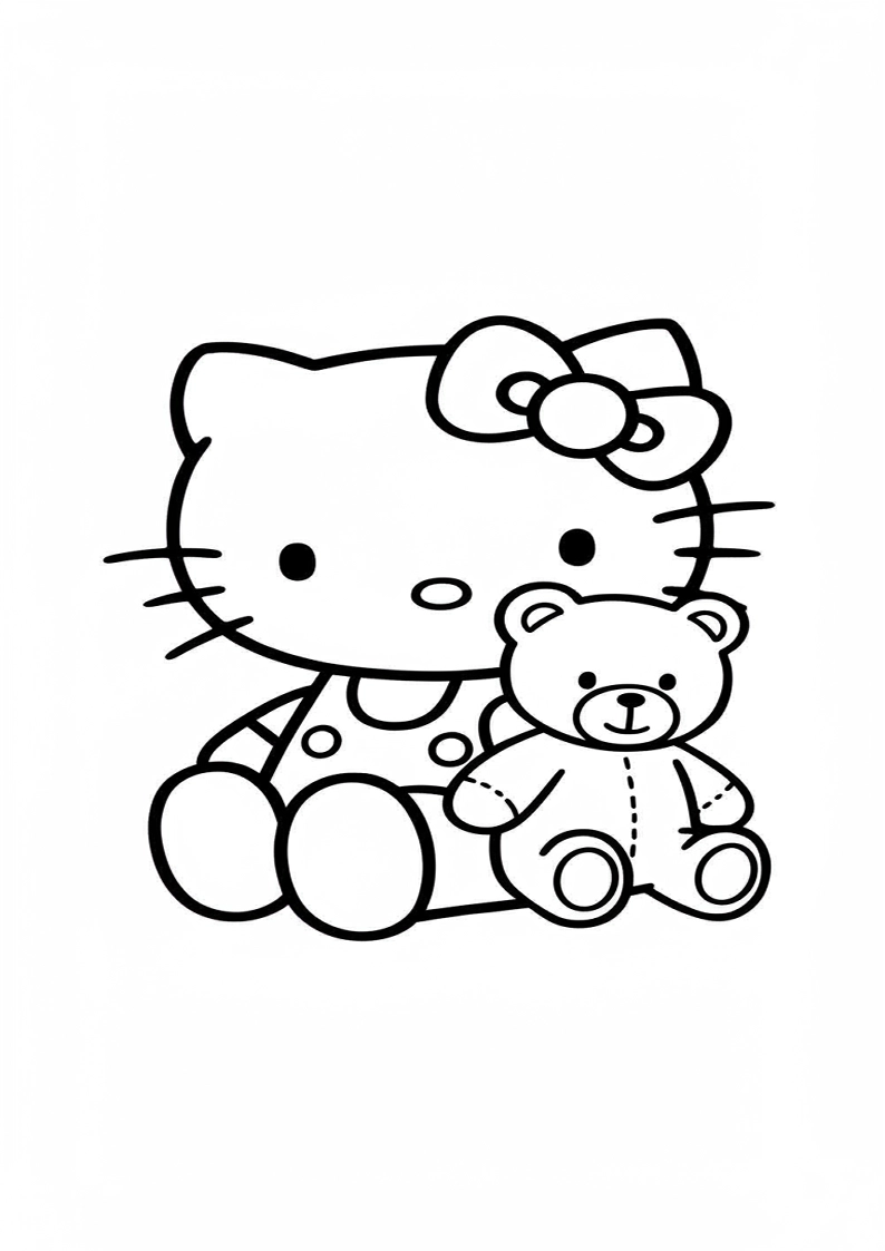 Hello Kitty - Coloring Page 116