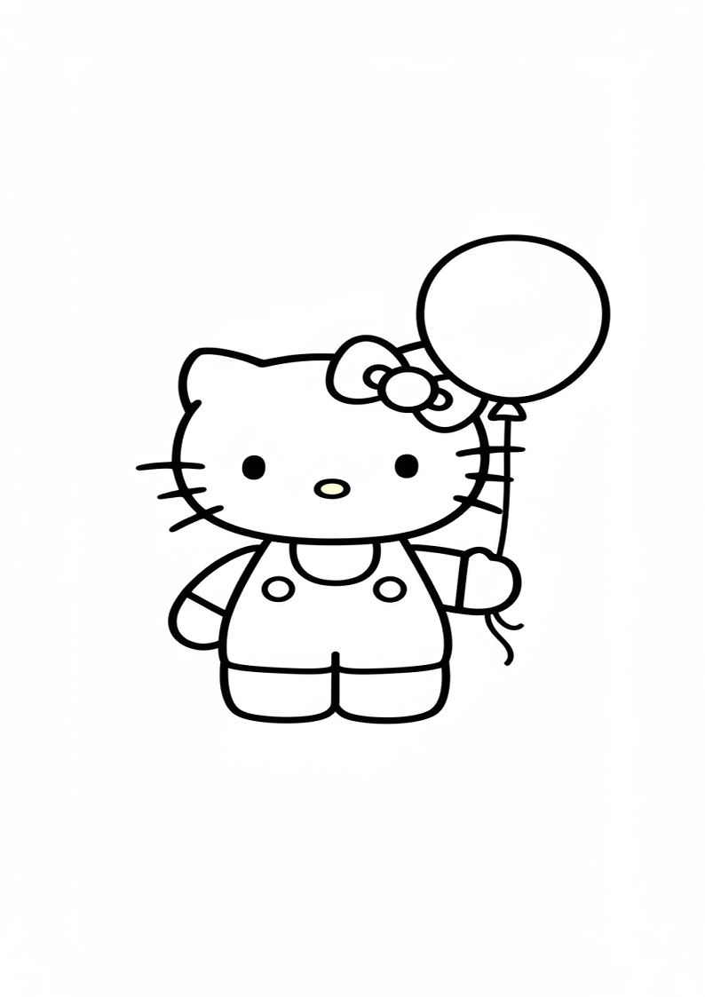 Hello Kitty - Coloring Page 114