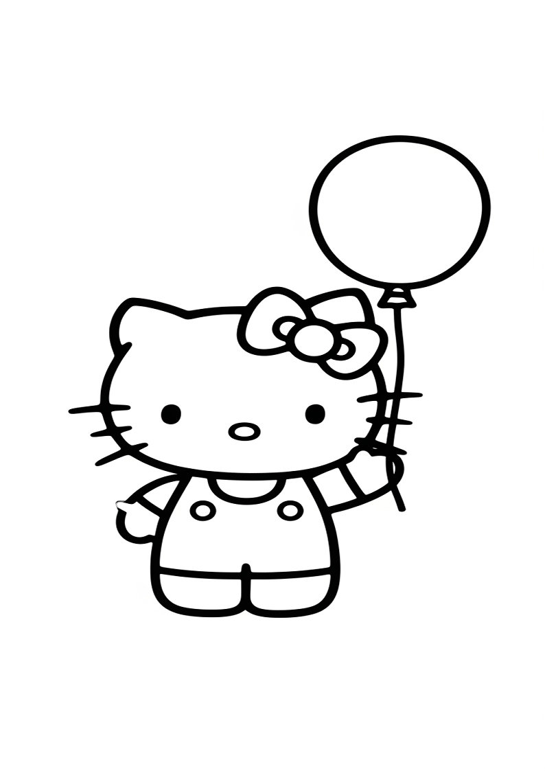 Hello Kitty - Coloring Page 109