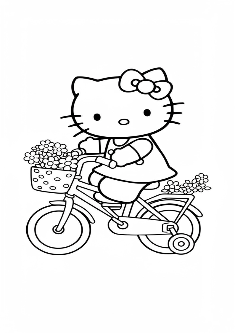 Hello Kitty - Coloring Page 108