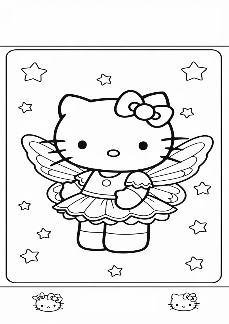 Hello Kitty - Coloring Page 324