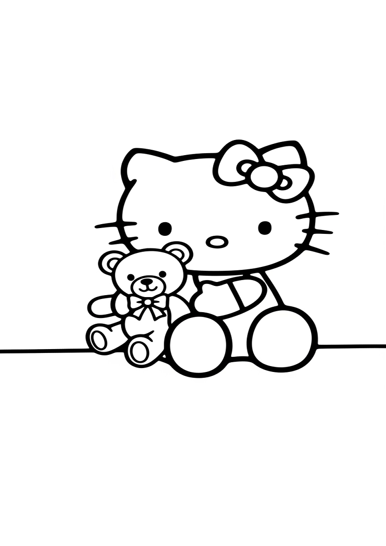 Hello Kitty - Coloring Page 106