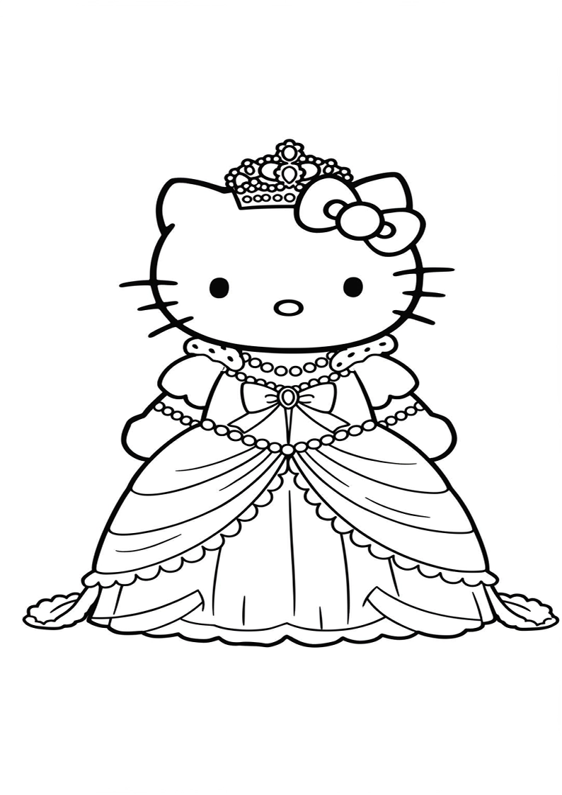 Hello Kitty - Coloring Page 103