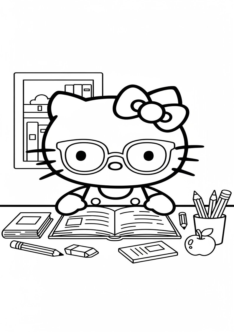 Hello Kitty - Coloring Page 102