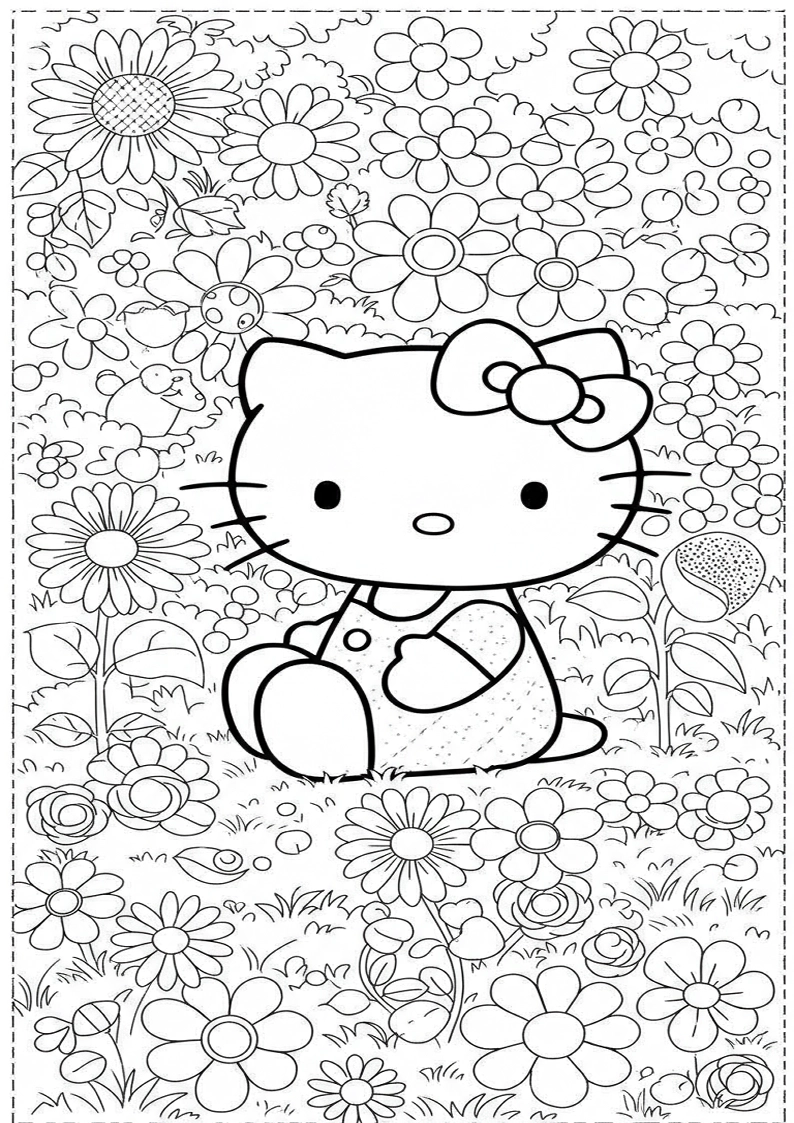 Hello Kitty - Coloring Page 101