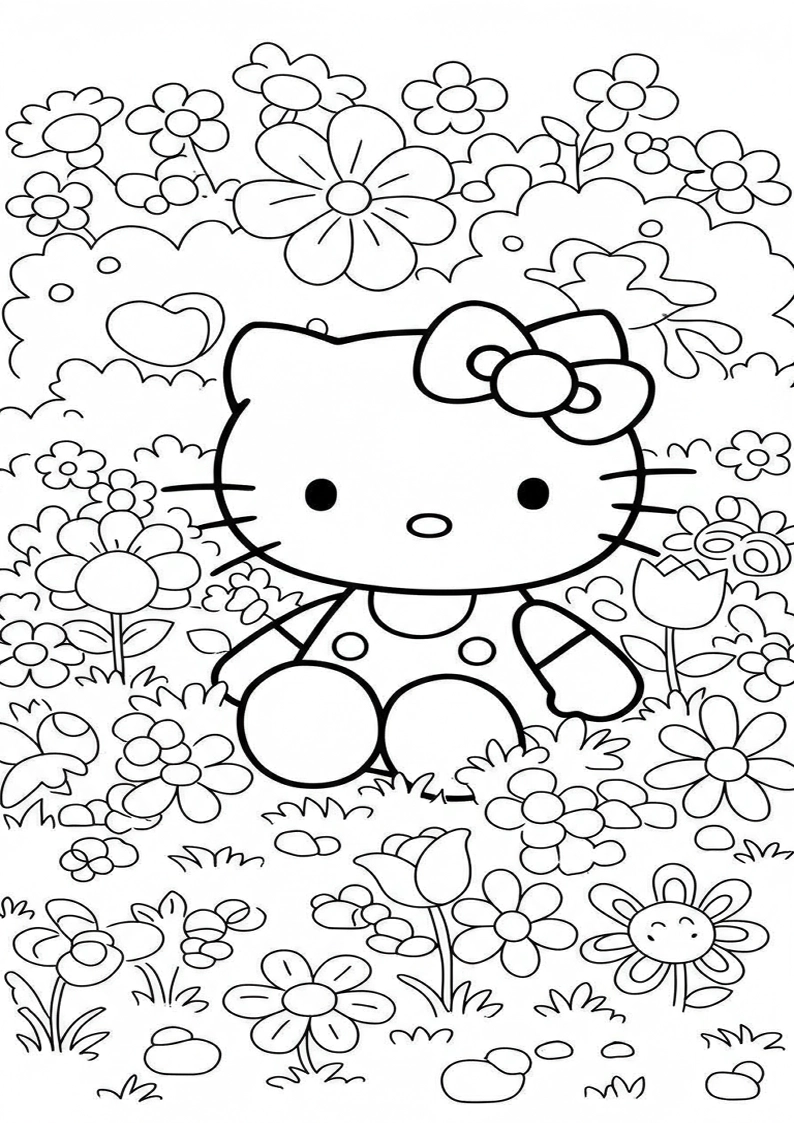 Hello Kitty - Coloring Page 97