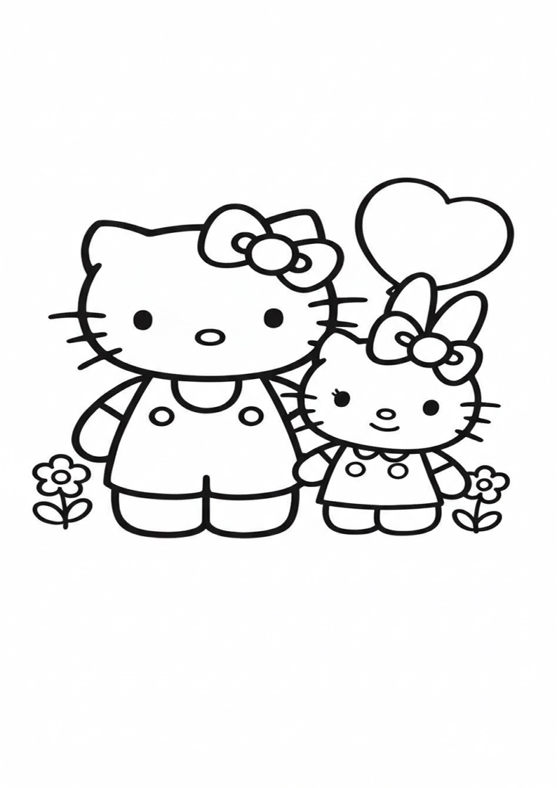 Hello Kitty - Coloring Page 95