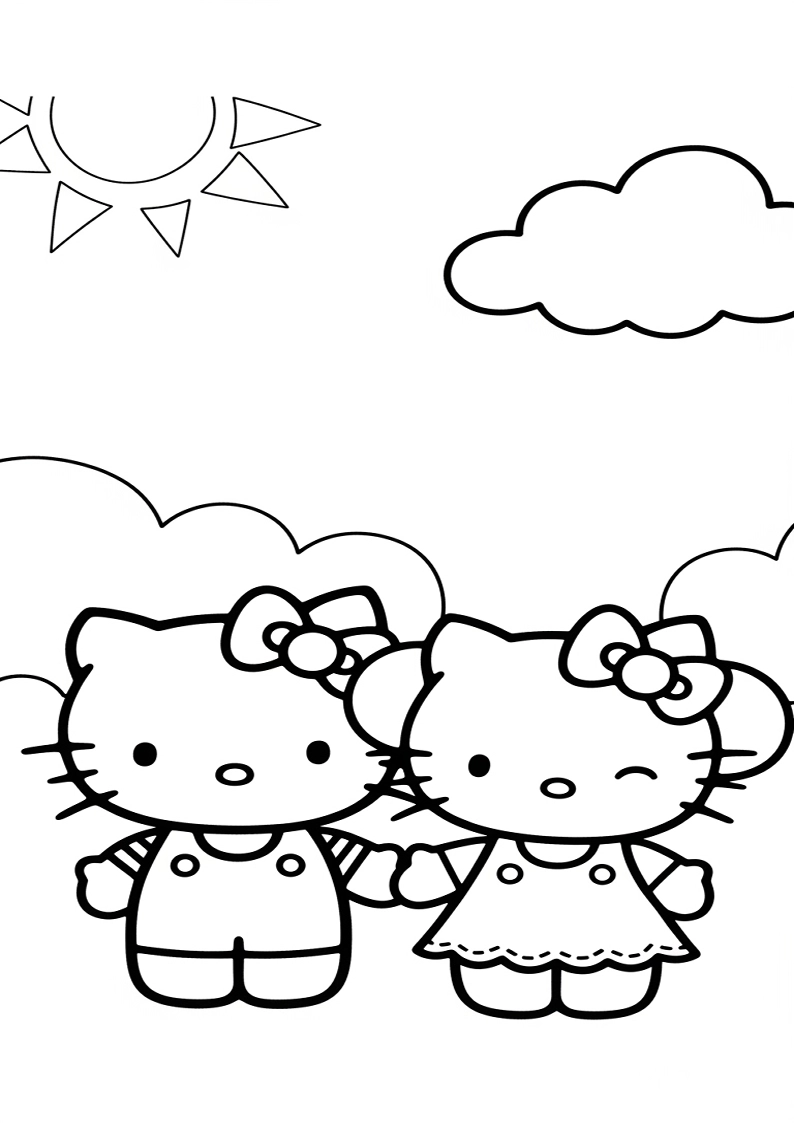 Hello Kitty - Coloring Page 91