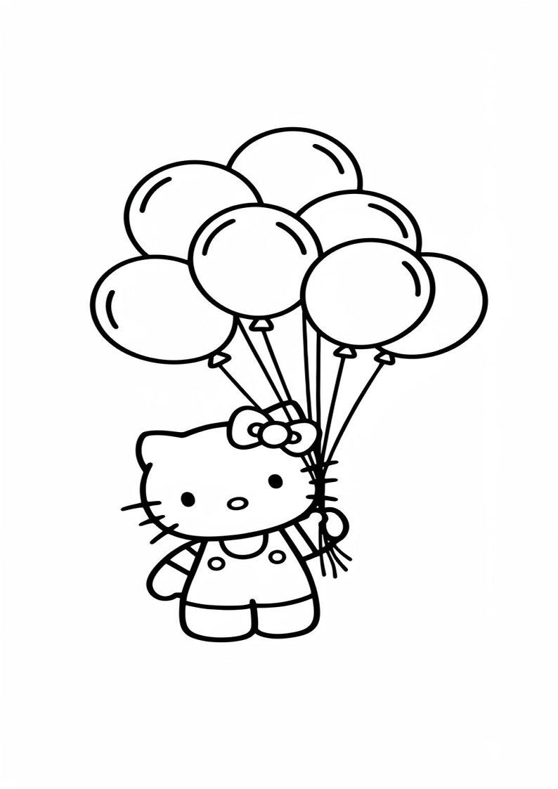 Hello Kitty - Coloring Page 86