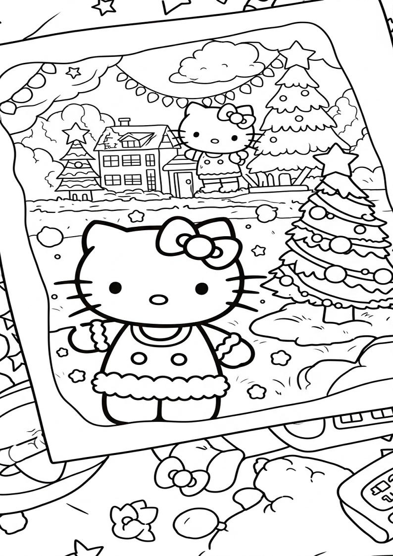 Hello Kitty - Coloring Page 85