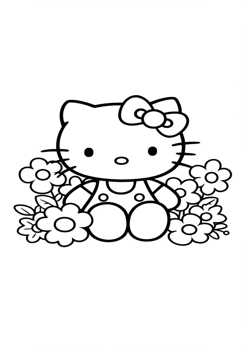 Hello Kitty - Coloring Page 80