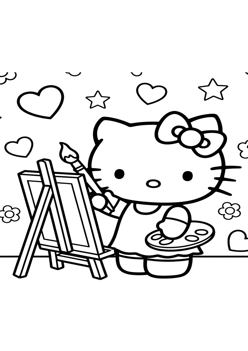 Hello Kitty - Coloring Page 79