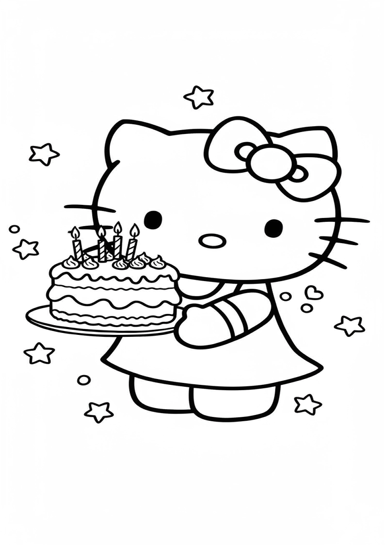 Hello Kitty - Coloring Page 55