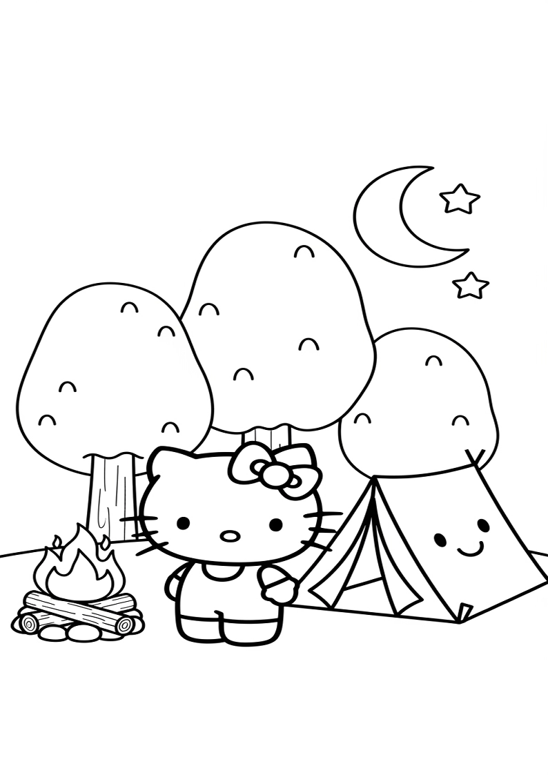 Hello Kitty - Coloring Page 54