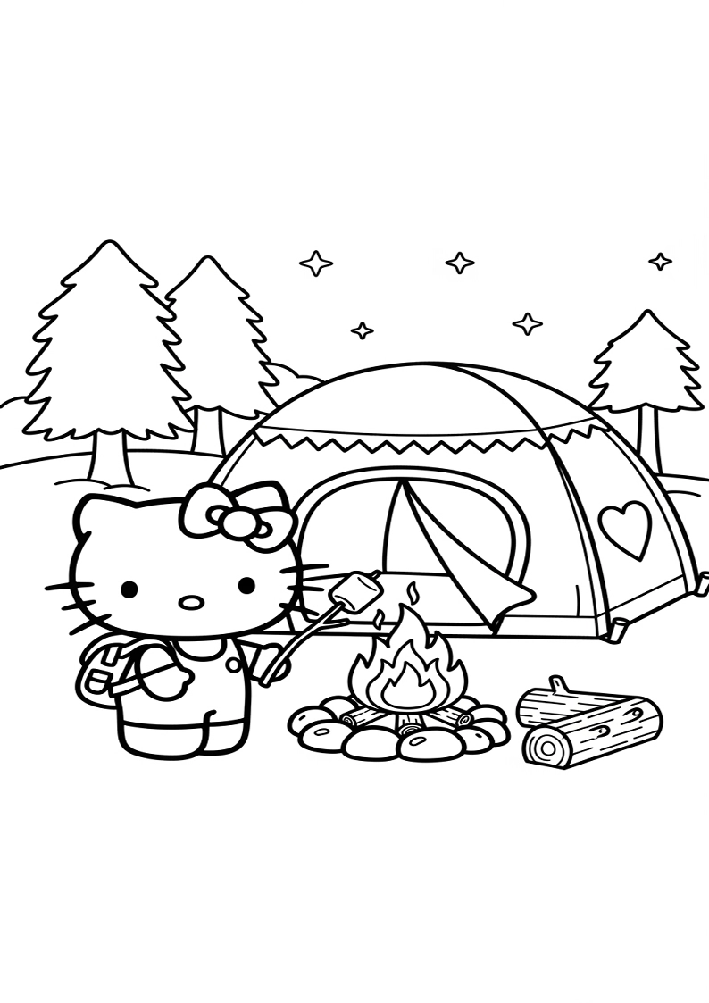 Hello Kitty - Coloring Page 52