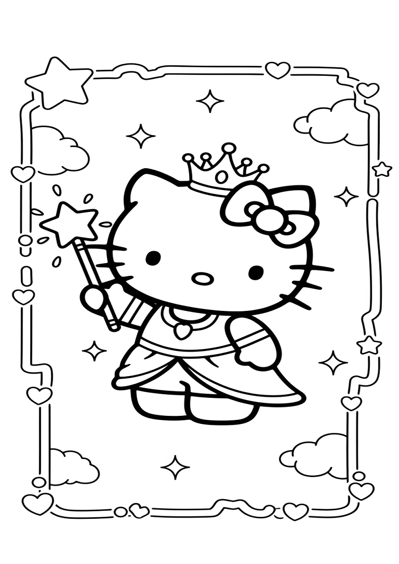 Hello Kitty - Coloring Page 48