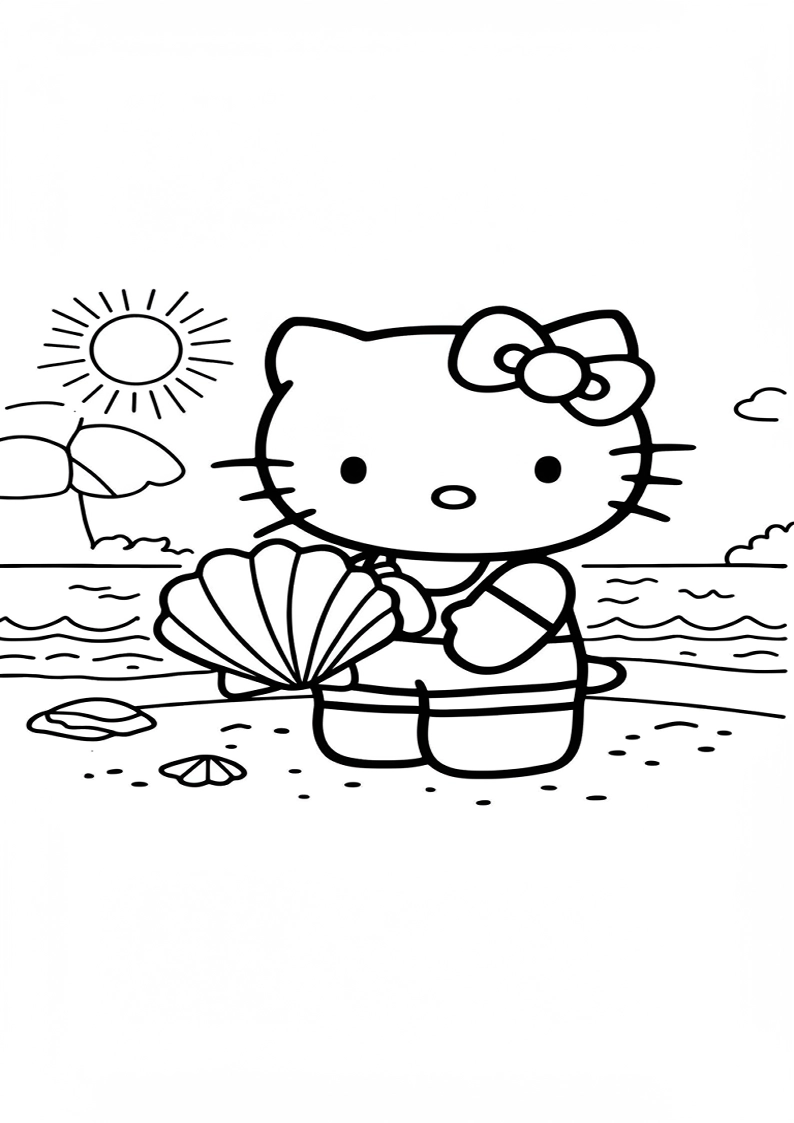 Hello Kitty - Coloring Page 47