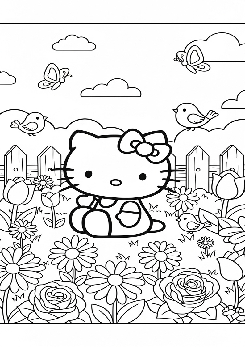 Hello Kitty - Coloring Page 44