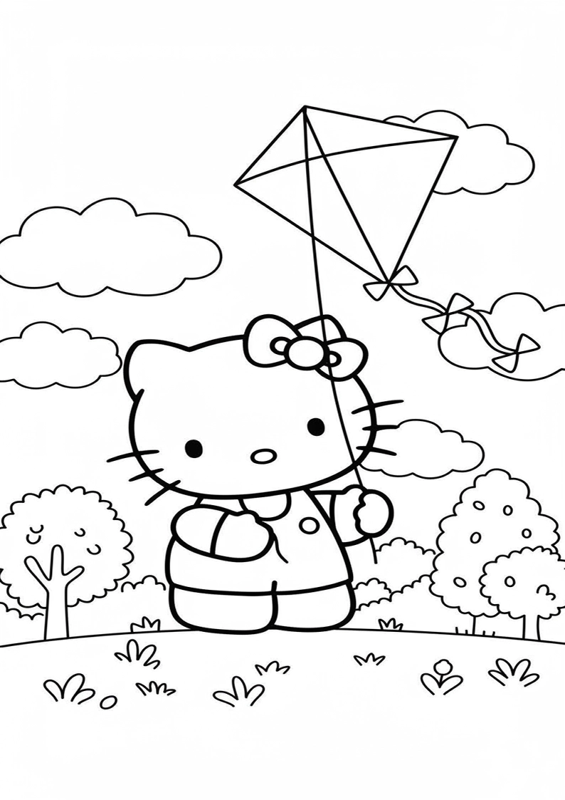 Hello Kitty - Coloring Page 43