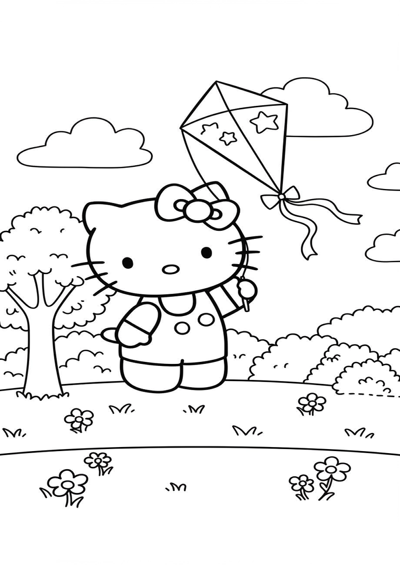 Hello Kitty - Coloring Page 37