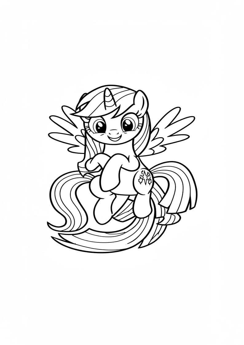 Mane Six Coloring Pages For Kids And Adults 101