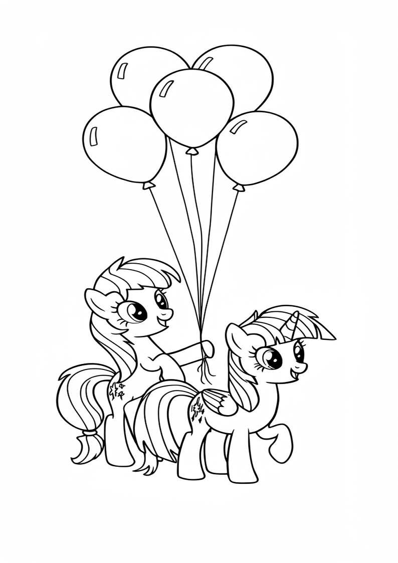 Mane Six Coloring Pages For Kids And Adults 105